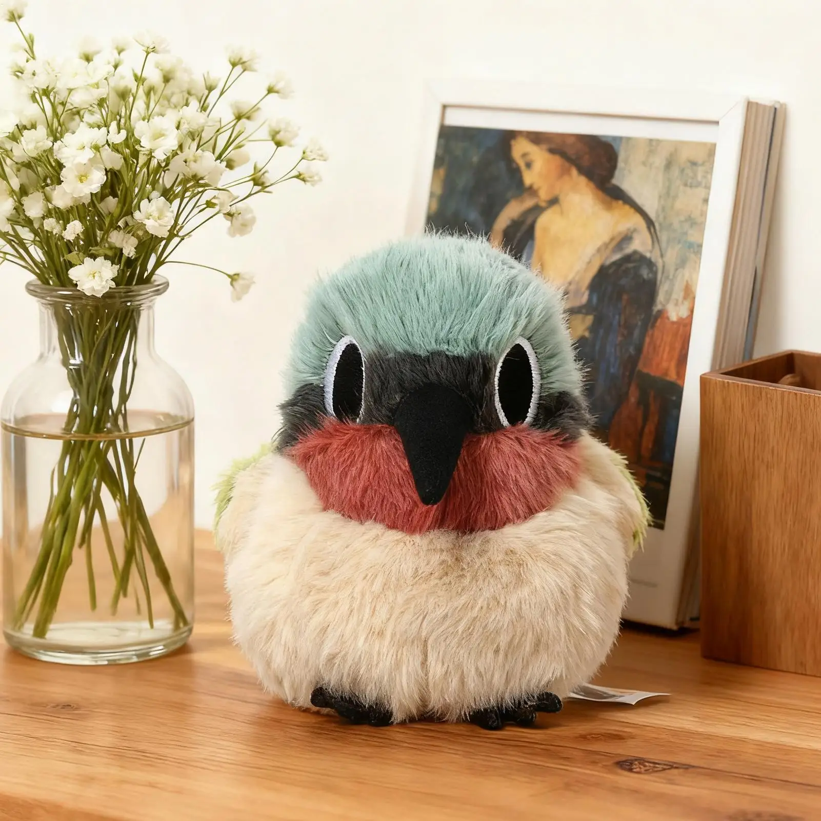 

Плюшевая игрушка в виде птицы, милая плюшевая игрушка, приятная мягкая кукла с вилочным хвостом и солнечным птицей для детей, девочек, детская, дома, рабочего стола, прикроватная тумбочка