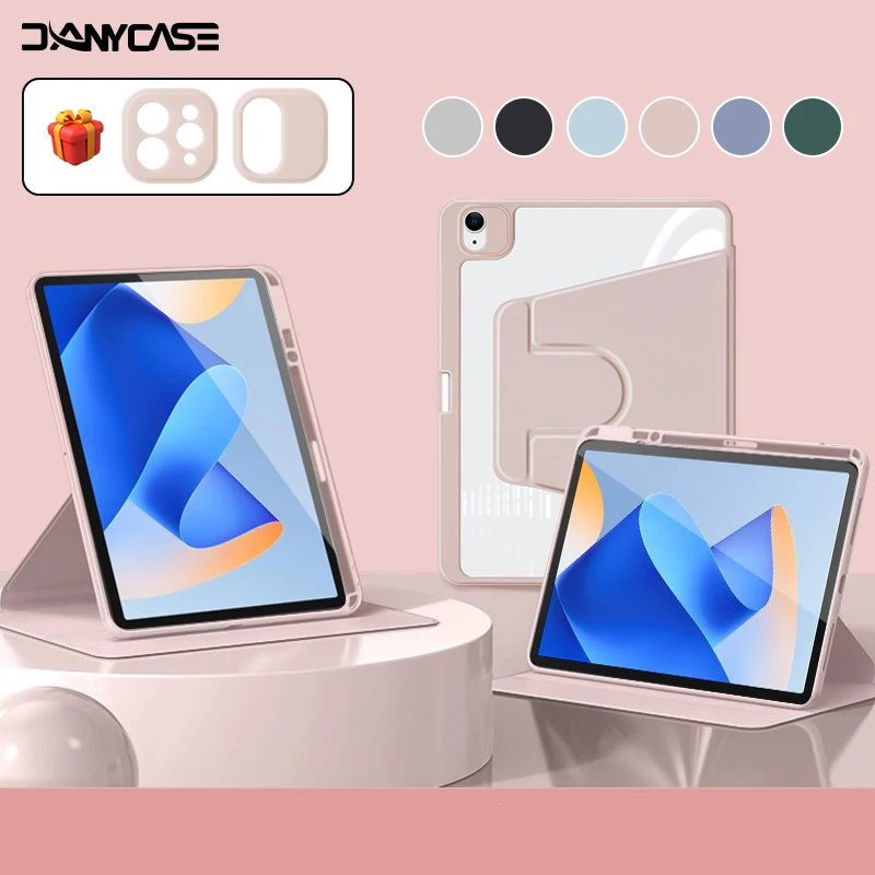 

360° Rotation Cover For iPad Air 11 M2 Case for Air 5/4 iPad 10th Gen 10.9in Mini 6 7/8/9th 10.2in Pro 11 12.9 13 Tablet Cover