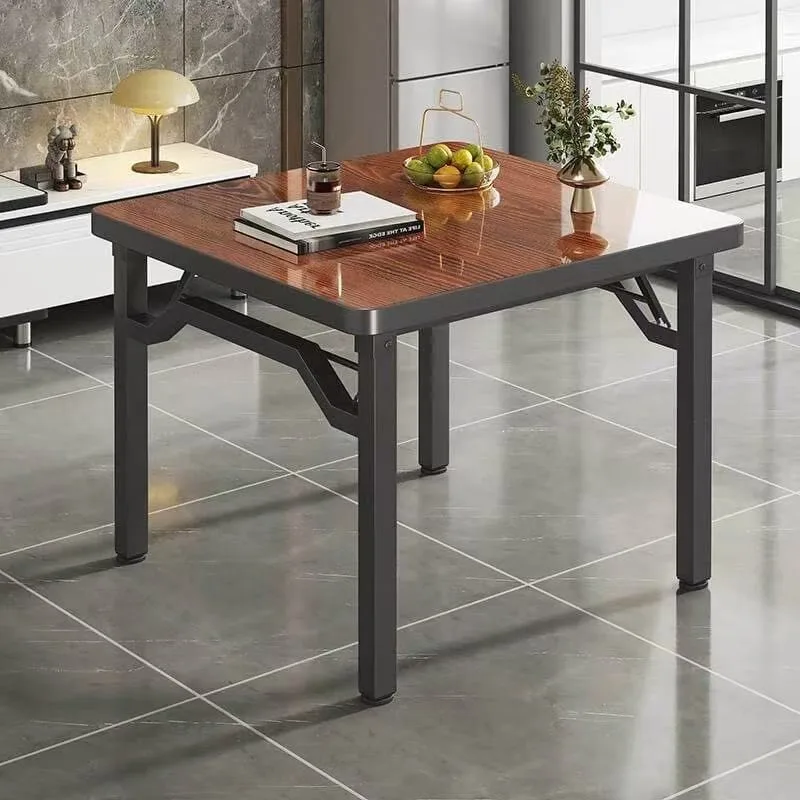Folding table household small apartment dining table eating table square coffee side simple stall small
