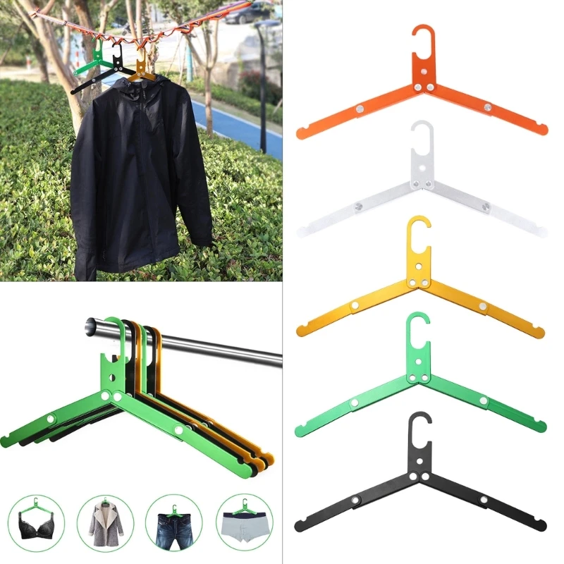 Multifunction Folding Aluminum-Alloy Travel Hanger Portable Coat Hanger Clothes Hanger Travel Clothes Hanger for Drop shipping