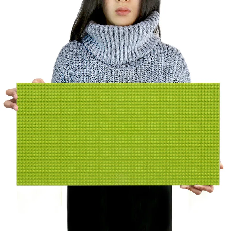 Panneau mural de blocs de construction 32x64 points, plaque de base en brique créative DIY Compatible avec les marques, cadeau pour la décoration de la chambre d'enfants