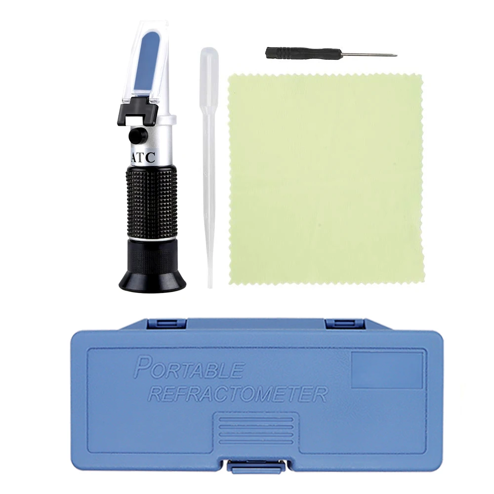 Refractometer for Car Automotive Antifreeze Tester Battery Fluid Antifreeze Measuring Device Glass Freezing Point Water Coolant