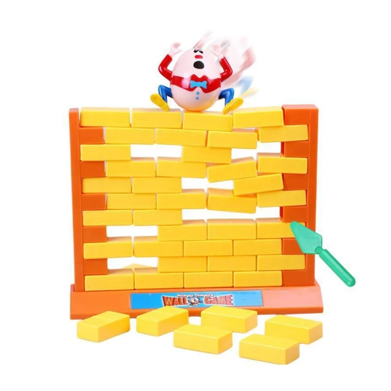 

Hilarious Wall Breaking Game Challenge Friends to Make the Doll Drop Table Game Wall Playset Push Bricks to Defeat E65D