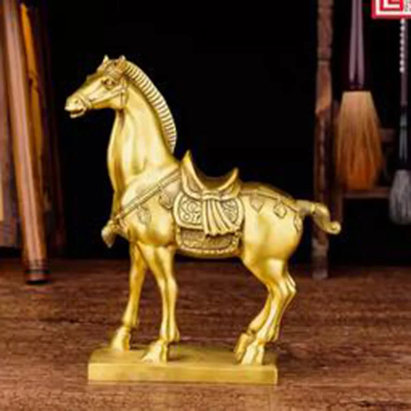 

All brass horse ornaments successfully decorated with Chinese style decorations for Zhaocai Home Furnishings