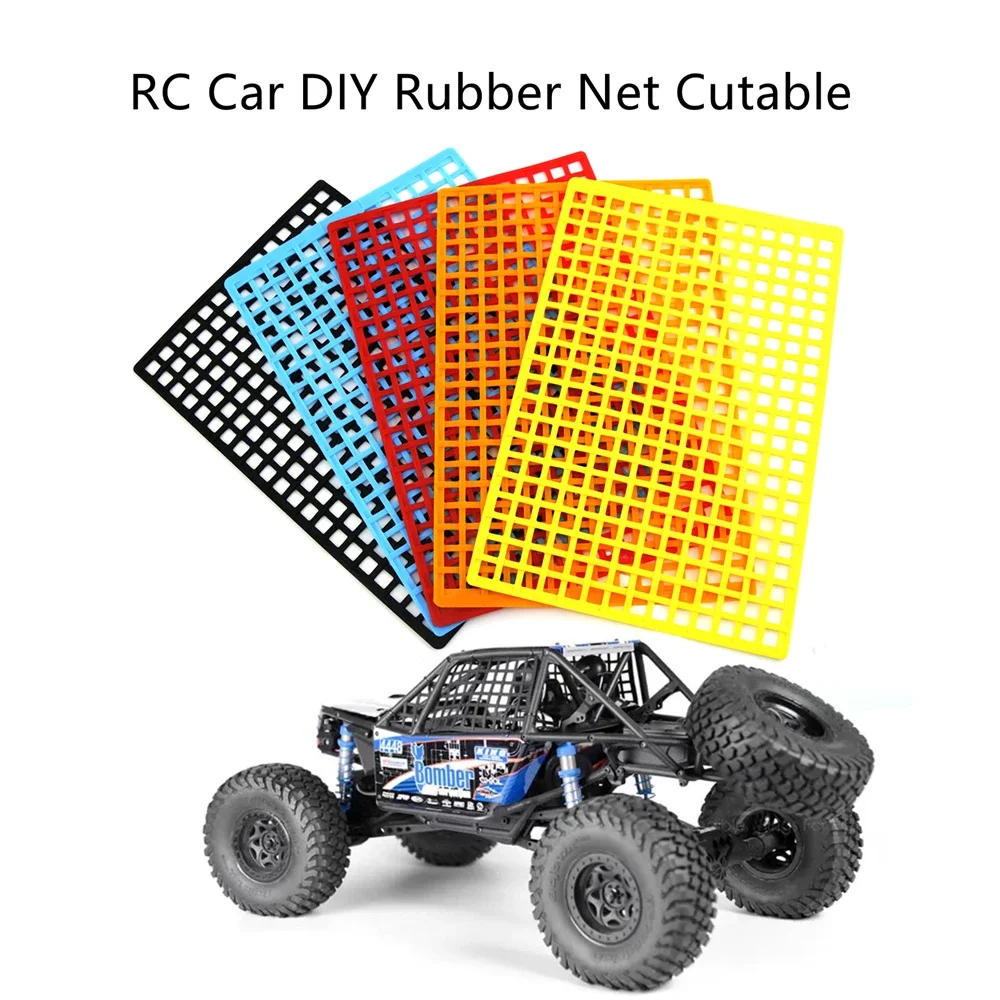 

GGRC Rubber Luggage Net Window Mesh DIY Decoration for RC Car TRX4 Slash UDR SCX10 90046 Wraith RR10 RBX10