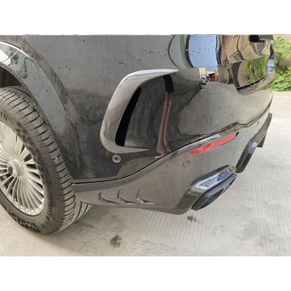 

Сухой передний бампер из углеродного волокна, спойлер для Mercedes Benz GLE Class W167 GLE53 AMG SUV 2020 UP, автостайлинг автомобиля