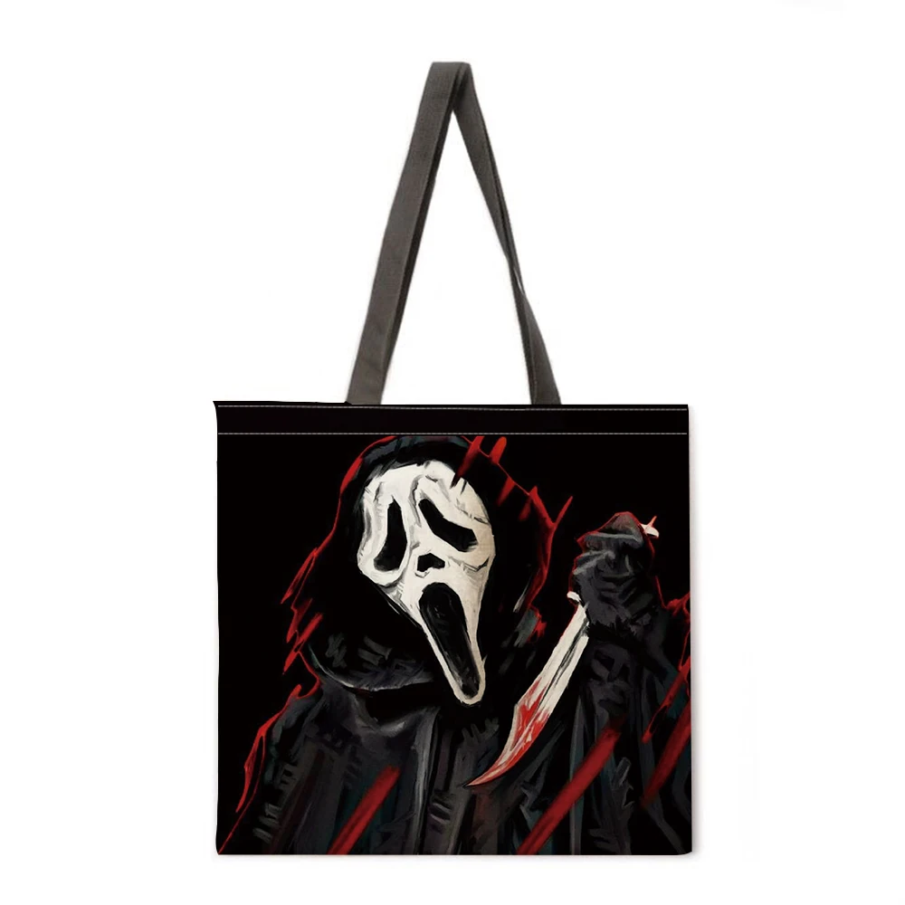 

Ukiyoe Linen Bag Handbag Lightweight Shoulder Bag Large Capacity Eco-friendly Shopping Bag Handbag Tote Bag