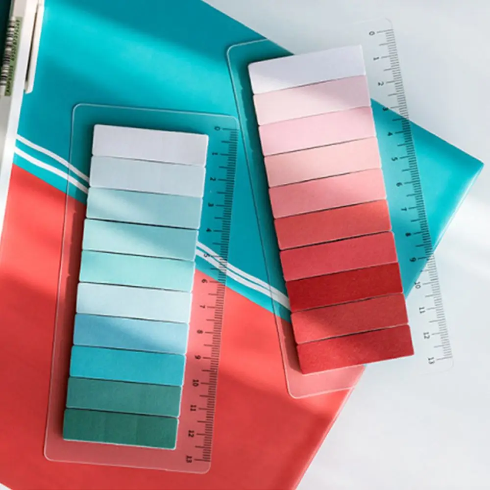북마크 마커 플래그 탭 플래너 스티커 메모장 종이 무지개 색상 스티커 메모 할 일 목록 색인 스티커 메모 패드