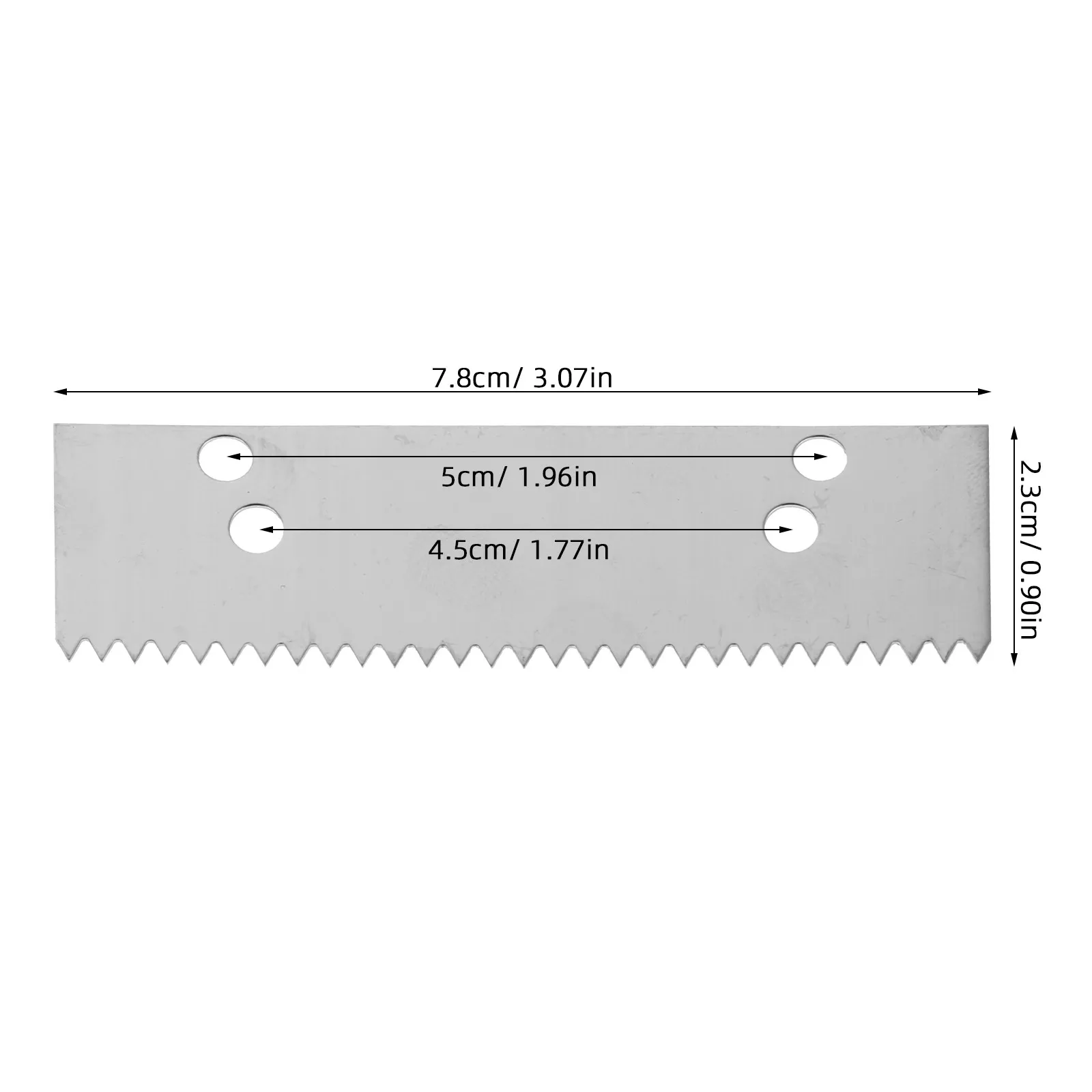 10Pcs Tape Dispenser Replacement Blades Metal Serrated Edge for Carton Sealer Handheld Packing Cutter Parts for Office Shipping