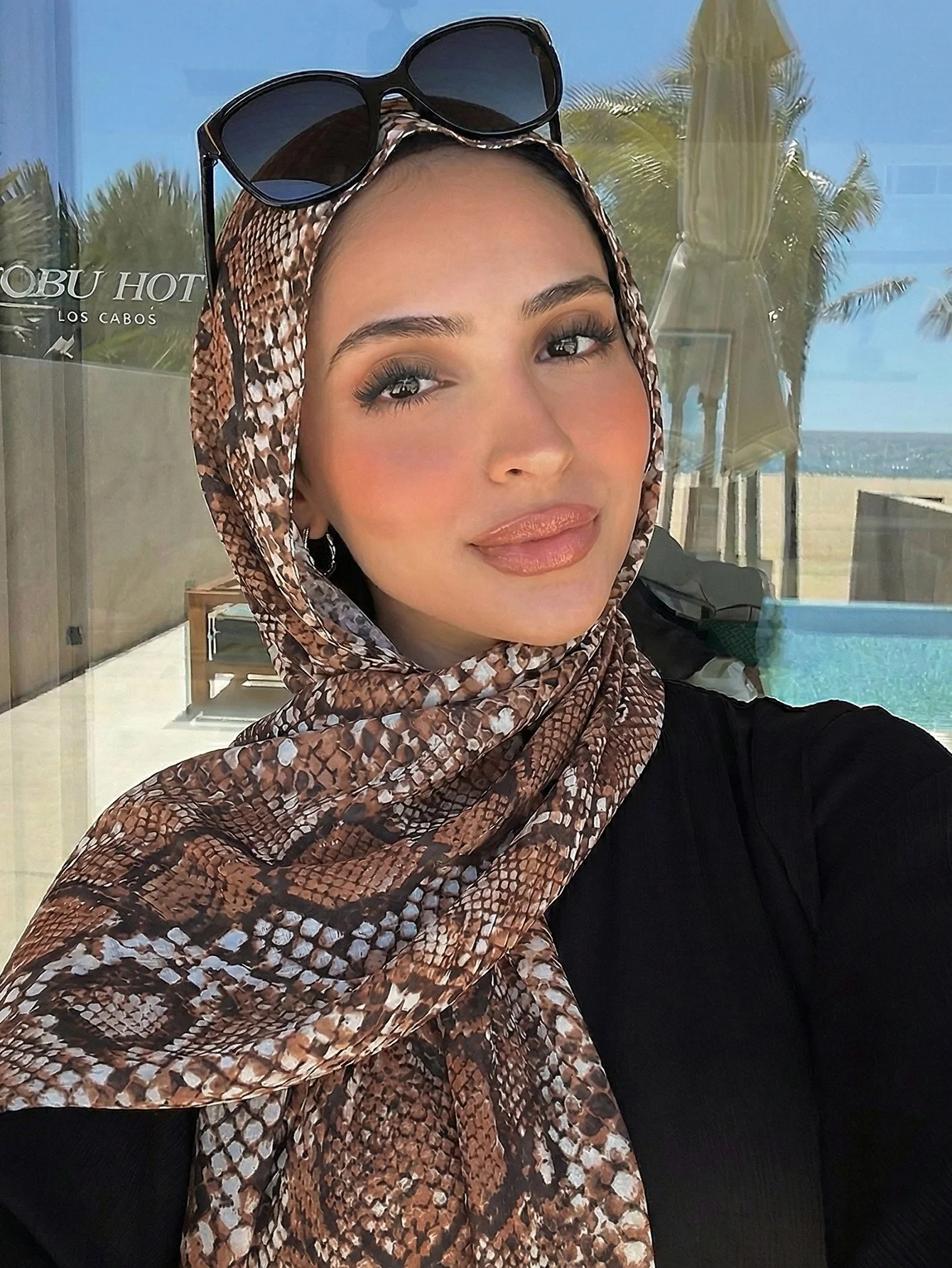Women's Watercolor Hijab Scarf Bandana Headband Vintage Luxury Beach 180cm Long Handkerchief Bohemia Muslim Accessories 2026