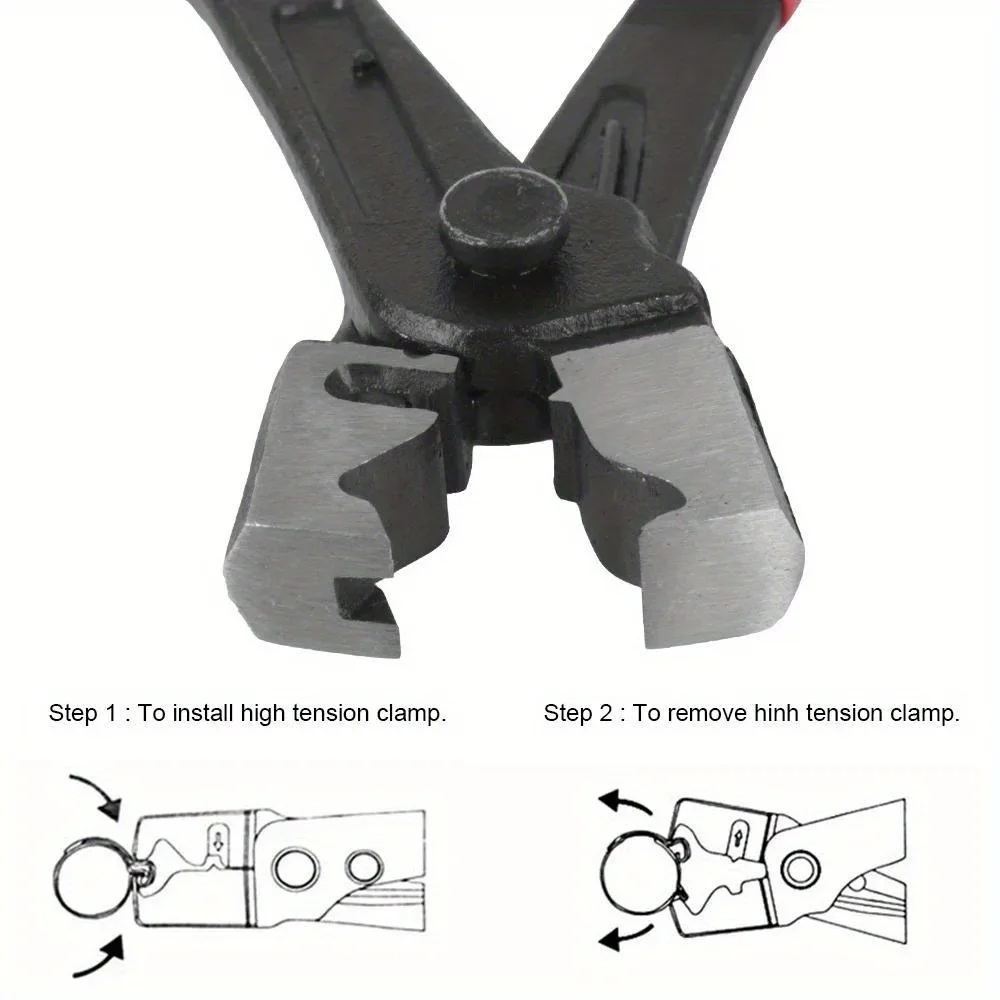 Durable Car Oil Hose Crimping Plier 1Pc Auto Repair Tool for Motorcycle Automotive Pipe Clamp Vise Grip Accessories