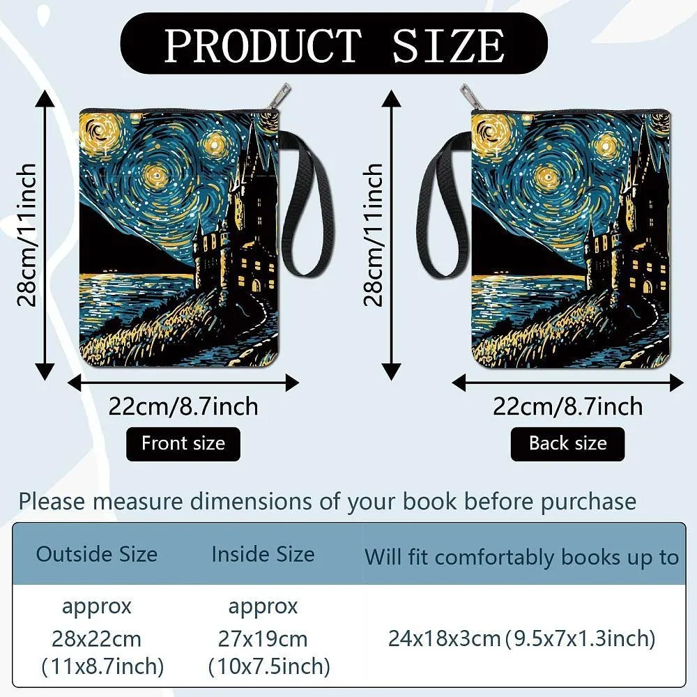 Cloth Book Cover Notebook Wraps Rectangle Castle 280x220mm