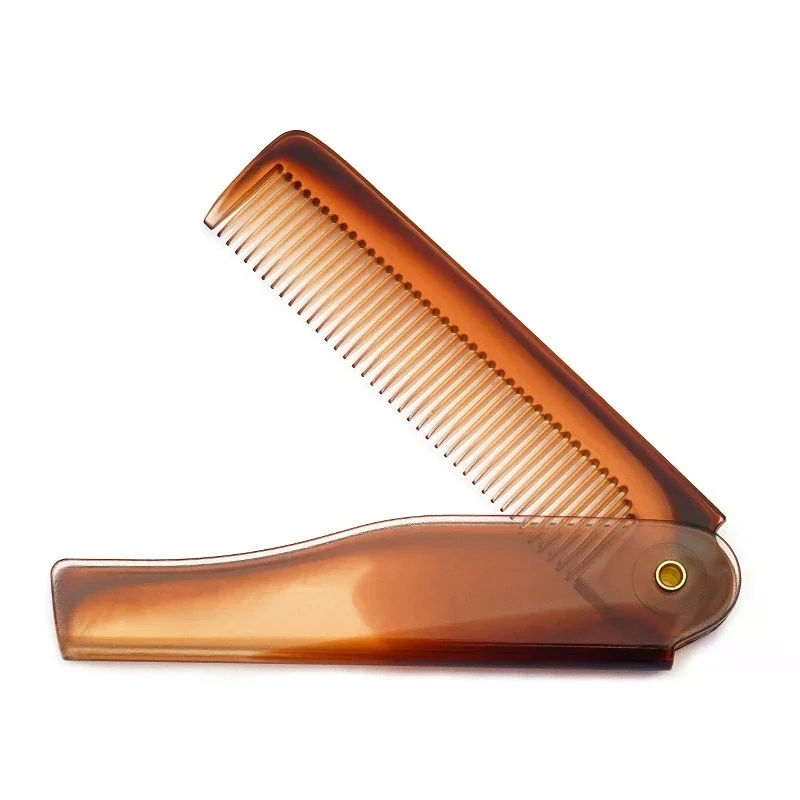 Portable Foldable Pocket Combs Oil Head Plastic Beard Combs Hair Styling Tool Combs For Man Women Folding Comb Barber Hair Tool