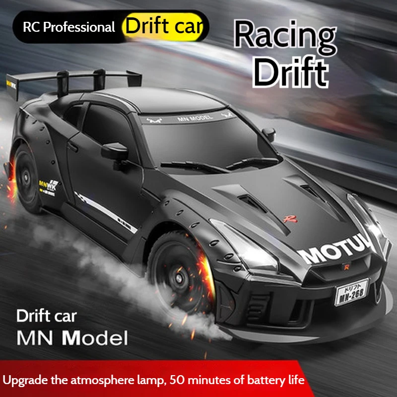 

New Mn268 1/16 Remote Control Car 2.4g Anti-Interference 7.4v 1200mah Professional 4wd High Speed Car Driftable Racing Gtr Toy