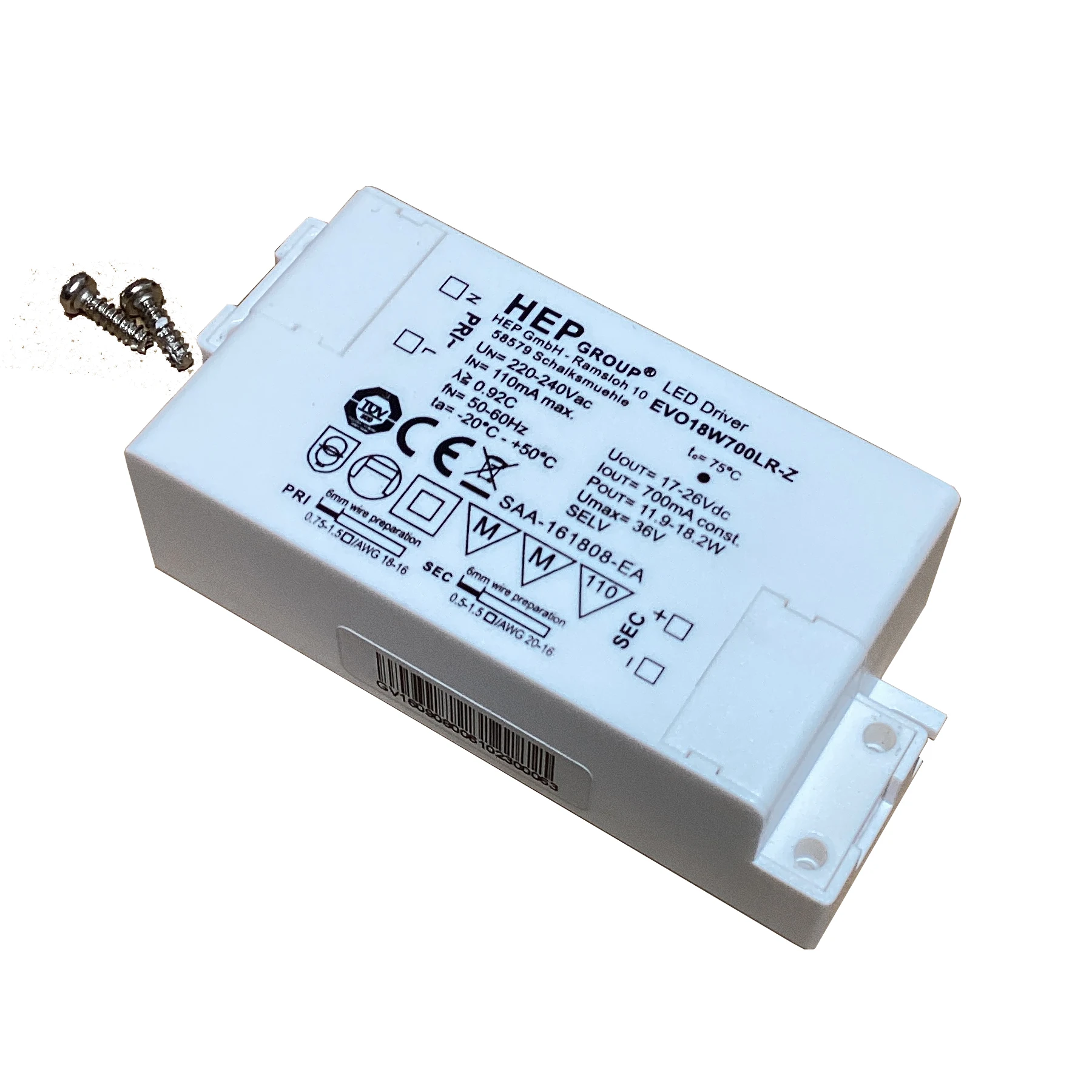 HEP Built-in Current controlled LED Driver Power Supply For 18W 24W 36W 40W Track Lighting 500mA 700mA