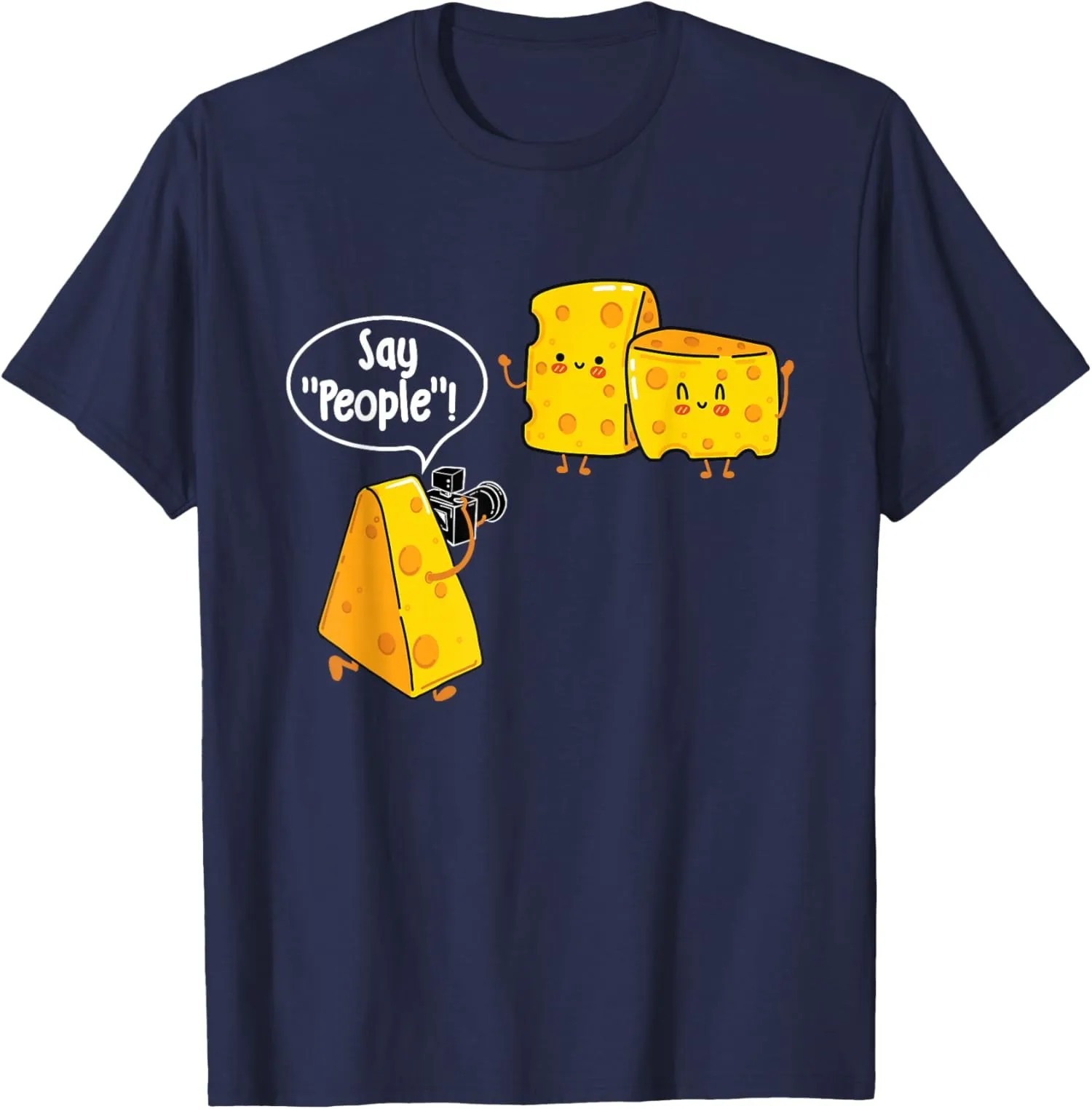 Diga la gente divertida amante del queso comida Gouda Cheddar camiseta unisex