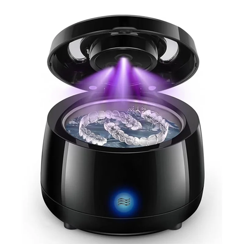 BAAN-치아 청소 포드 리테이너 클리너 강력한 휴대용 틀니 클리너 UVC 전문 보석 청소 기계 미국 플러그