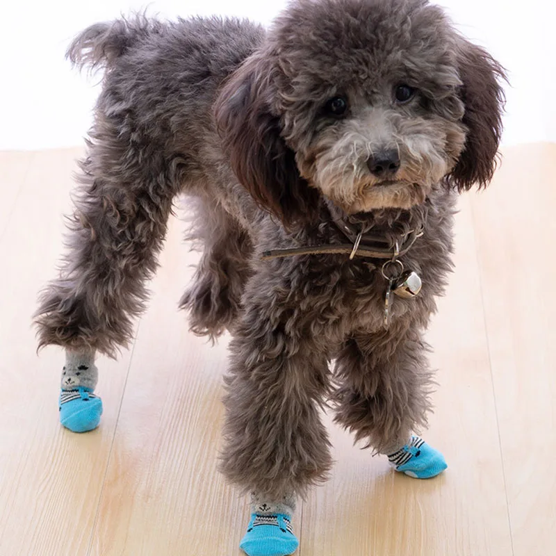 Pet Knits Socks Puppy Dog Socks Dog Anti Slip Sock Pet Clothing Non-slip Foot Covers Pet Products Shoes For Dog Mascotas Perros