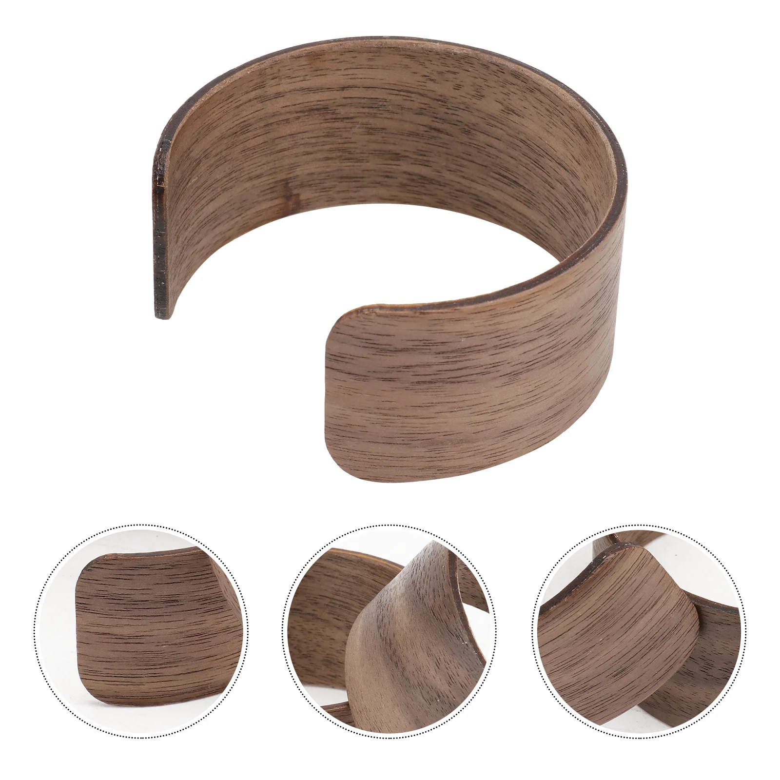 

2Pcs Heat Resistant Cup Sleeve Protective Cover Creative Wooden Non-Slip Sleeves for Glass Bottle Mug Tumbler Insulated Cup