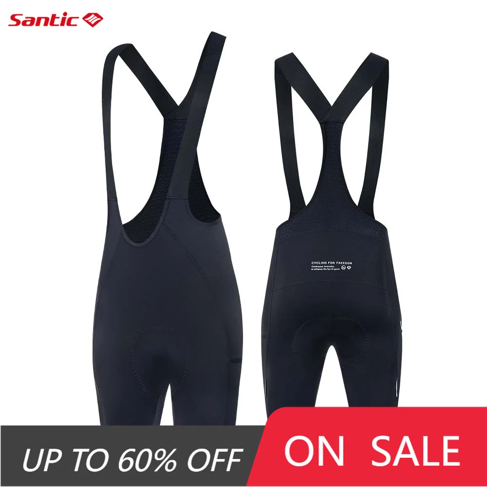 

Santic Men's MTB Road Cycling Bib Shorts Imported Comfort Seat Cushion Breathable High Elasticity Quick-Dry Anti-Slip