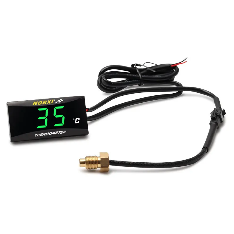 Motorrad-Öltemperaturanzeige Mini Quadratisches Digitales Instrument Feuchtigkeitsmesser für NMAX125 Motorrad-Temperaturmesser