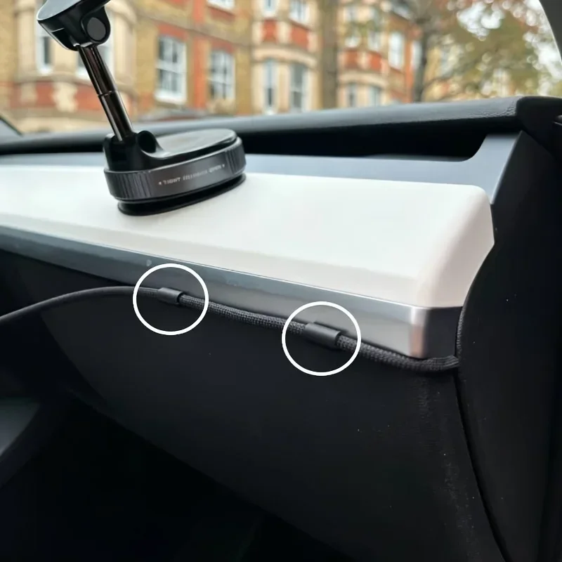 24pcs Car Dashboard Cable Clip, Compatible with 3.4mm Wire Diameter, Can Be Used to Organize Driving Recorders or Phone Holders