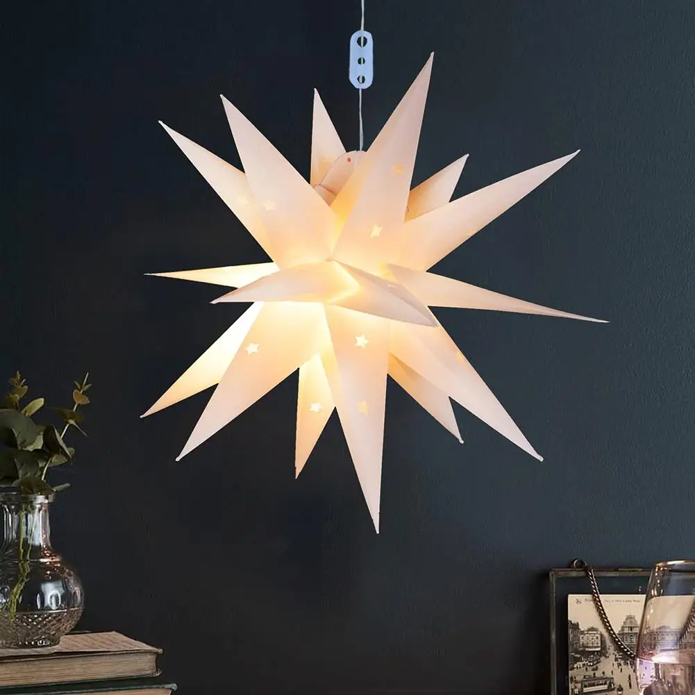 

45cm 35cm Hollow Out Star Party Light Window Grille Home Bedroom Night Light Garden Hanging Christmas Decor Hollow Light Covers