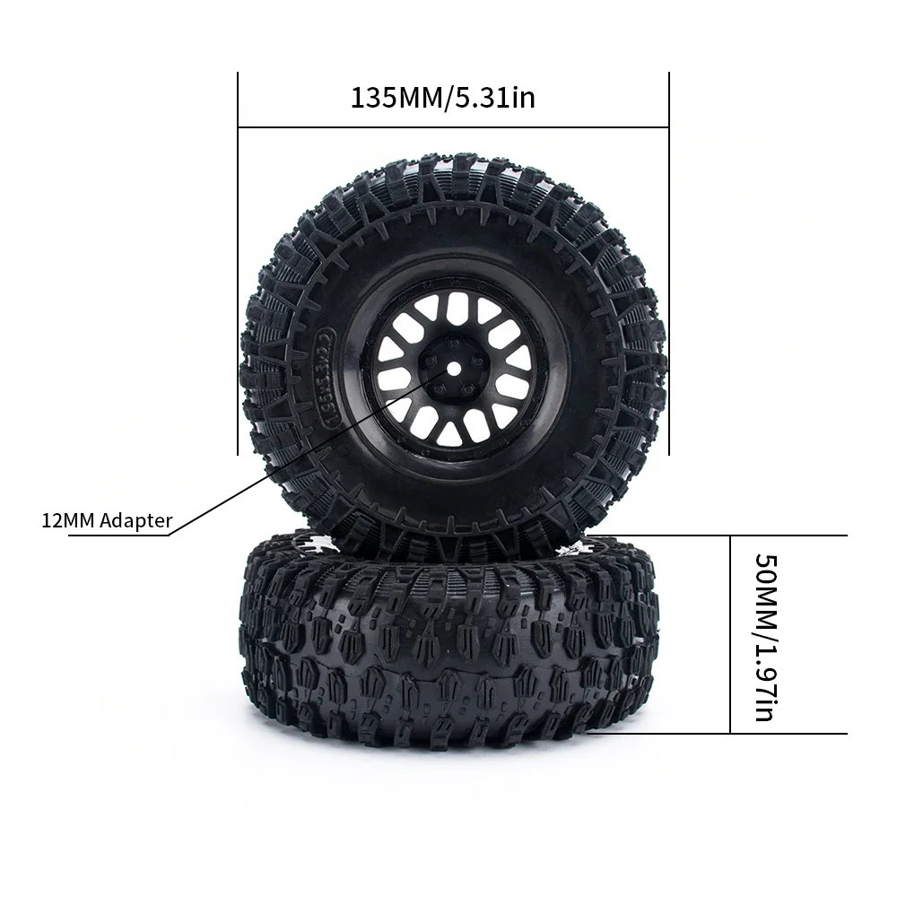 YIKONG 1/8 YK4082 YK4083 Tires 14150 RC Buggy Model Vehicle 2.2Inch Tire Upgrading And Refitting Anti-skid Wear-resistant Tires