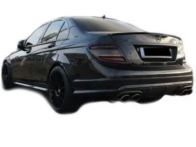 ABS Plastic Amg rear bumper diffuser lip spoiler for Mercedes Benz C-class W204 C63 AMG C300 sport sedan Coupe 2008 - 2011