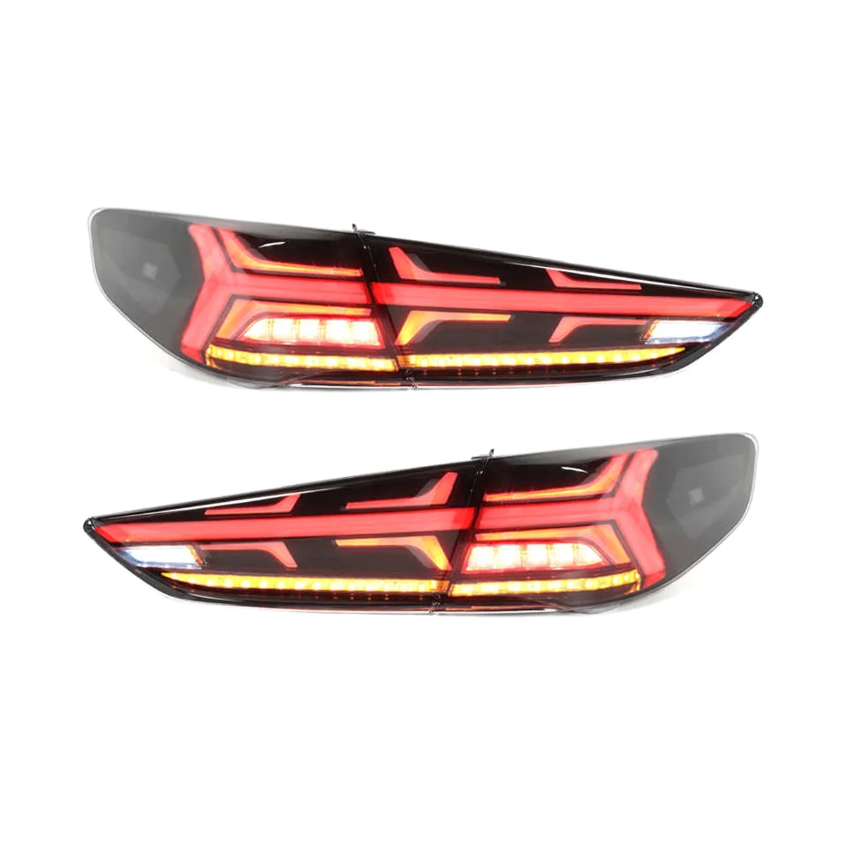 

LED Dynamic Taillight Assembly Flowing Turn Signal Car for 9 2018 2019