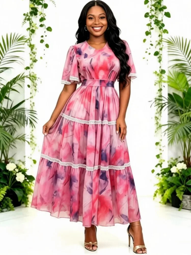 African Dresses For Women Vetement Femme Dashiki Abaya Maxi Dress Africa Clothes Dashiki Ankara Dresses 2026 Summer Autumn New