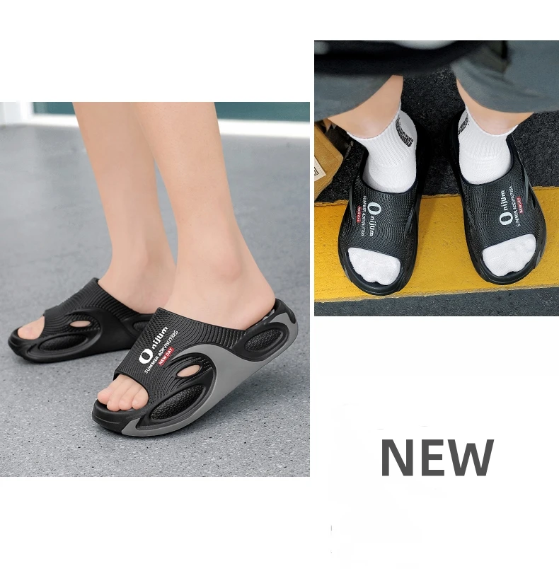 Sommer Neues Design Herren Massage-Hausschuhe Indoor Outdoor Sandalen Strand Herren Freizeitschuhe EVA Weiche Slides Herren Paar-Hausschuhe – Detail 3