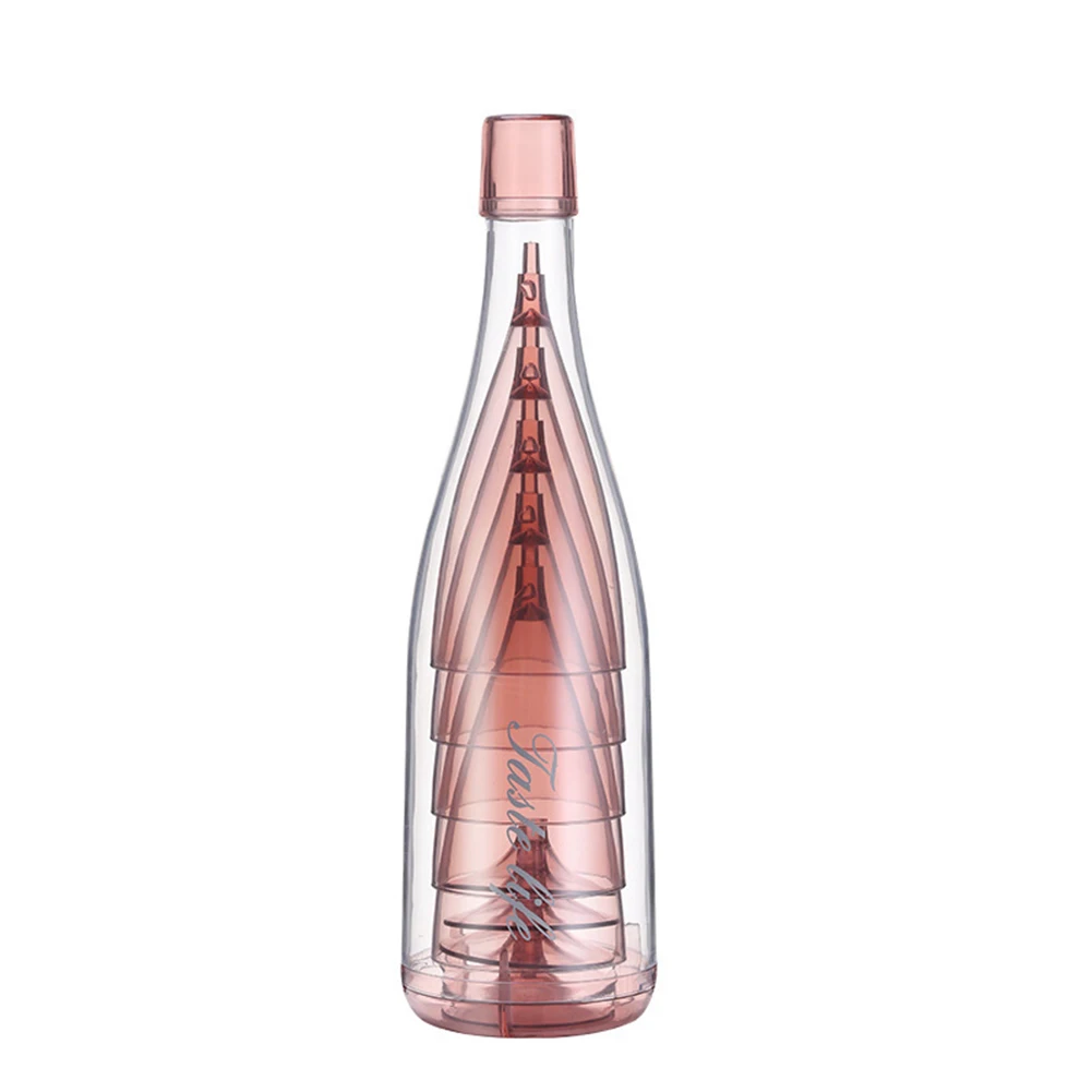 5 Stuks Opvouwbare Wijn Glazen Opvouwbare Plastic Champagne Fluiten Plastic Roosteren Champagne Fluiten Voor Thuis Dagelijks Leven Feest Verjaardag