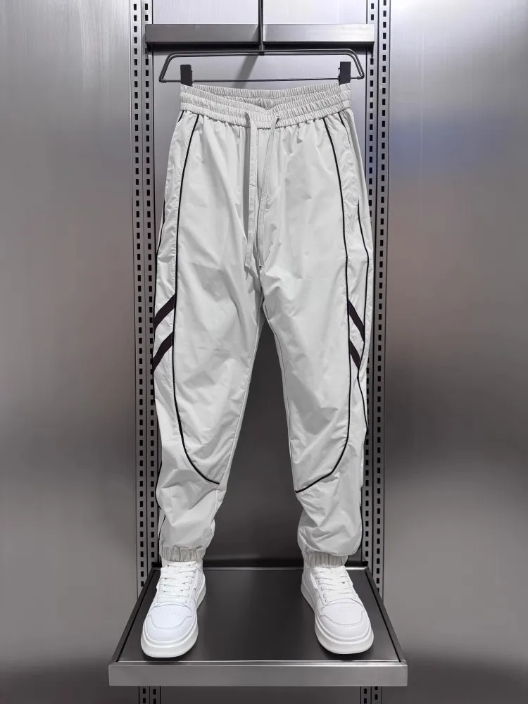 

Summer Thin Casual Pants Men's Loose Trendy Sports Pants Qui Dry Workwear Long Trousers Comfortable Breathable Loose Fit