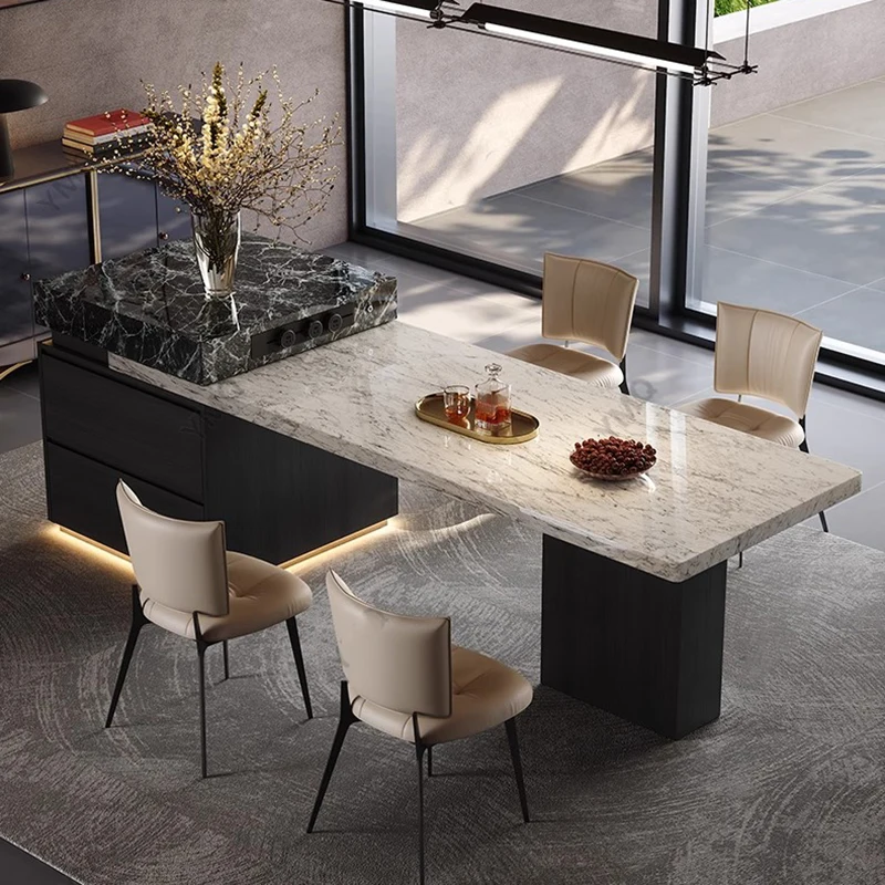 Designer Moveable Kitchen Islands With Dining Table Utility Premium Classic Italian Chic Trendy Islas De Cocina Furniture