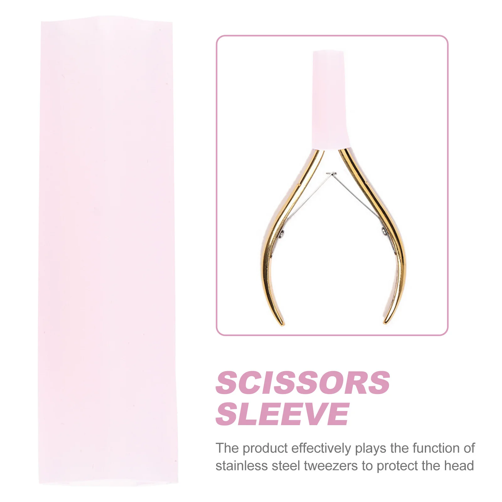 

6Pcs Scissors Tweezer Covers Silicone Protective Caps for Manicure Tools Non-Slip Comfort Grip Portable Storage Friendly