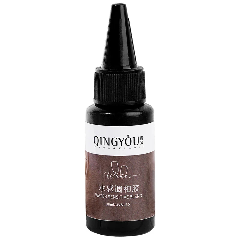 QINGYOU Water Sensitive Blending Gel 30ML Nail Art DIY Universal Blend Gel Mixing Colors Glitter Sequins Nails Manicure