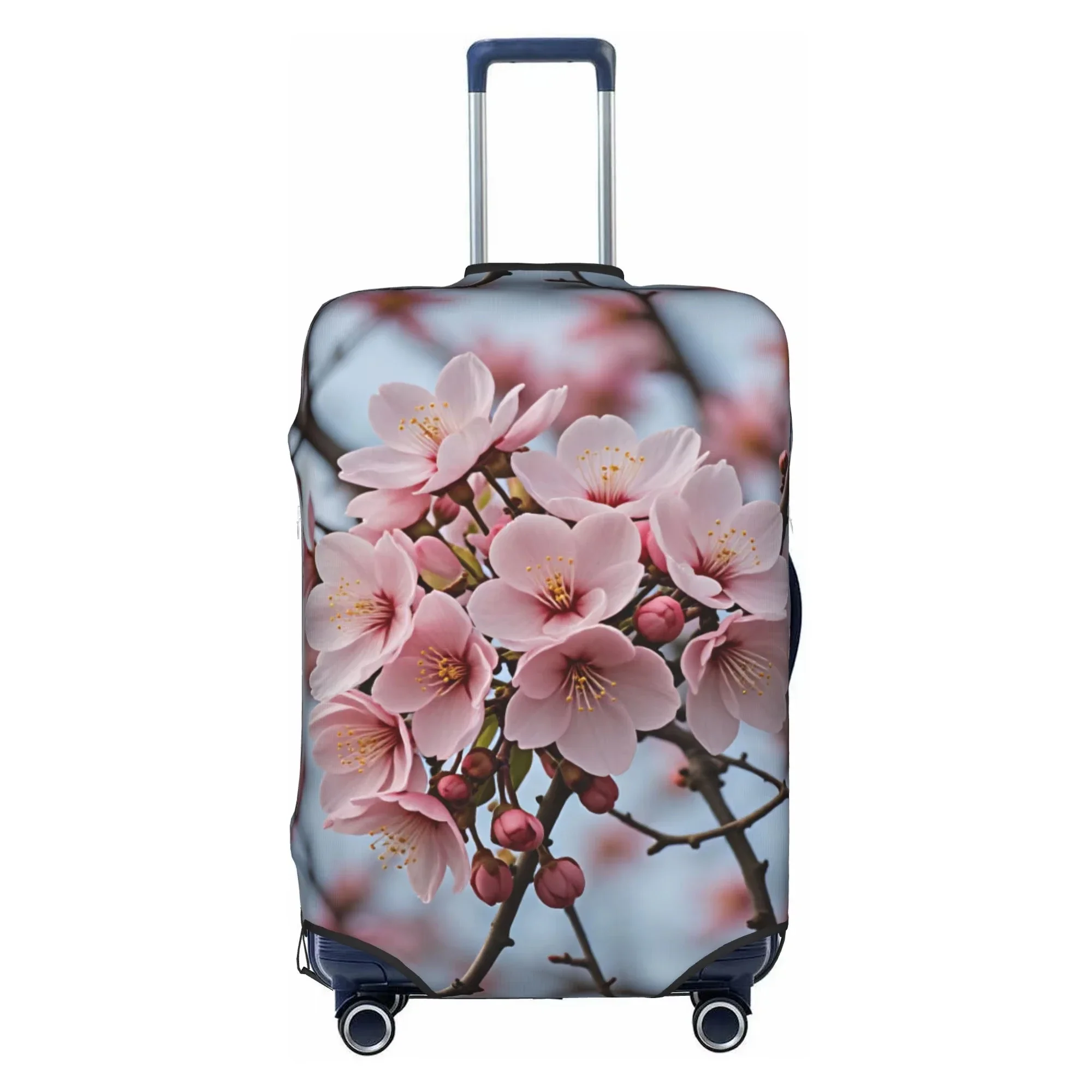 3D Paper Art Floral Print Luggage Cover Elastic Suitcase Protector Dustproof Anti Scratch Travel