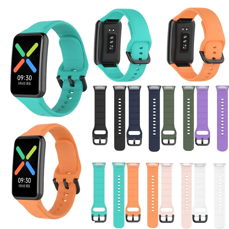Correa de reloj inteligente para reloj oppo, correas de muñeca gratis, pulsera, cinturón de silicona