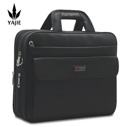 Mallette en toile étanche pour homme d'affaires, grande capacité, sac pour ordinateur portable, sac de travail, messager de bureau, 15.6 pouces, 14 pouces