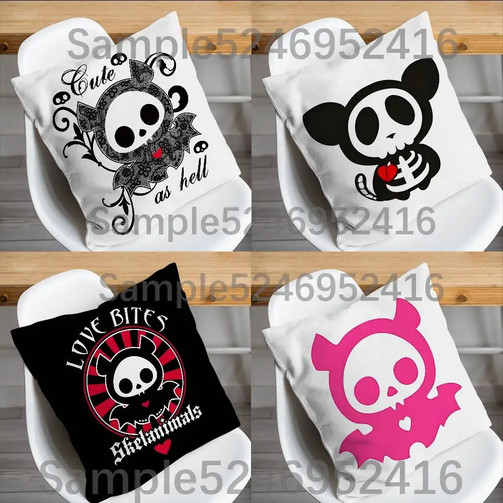 

S-Skelanimals Bite Cushion Cover Pillow Cover Decor Pillowcase Printed Cushion Case For Couch