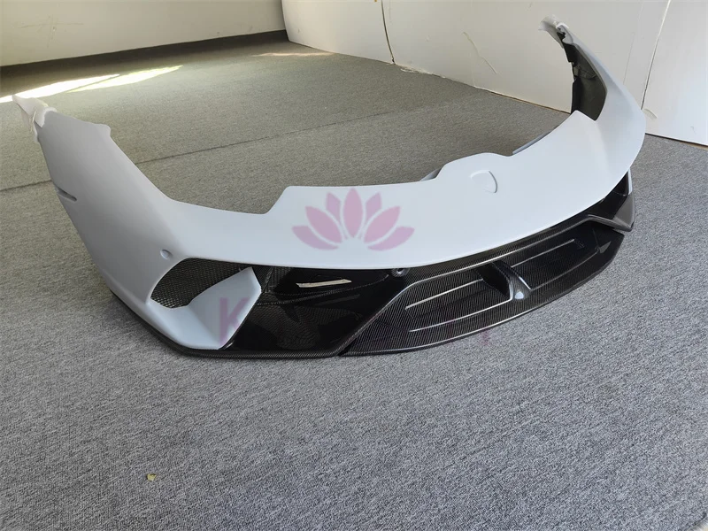 Half carbon fiber P-style track version front bumper body kit for Lamborghini Huracan LP580 LP610 body kit