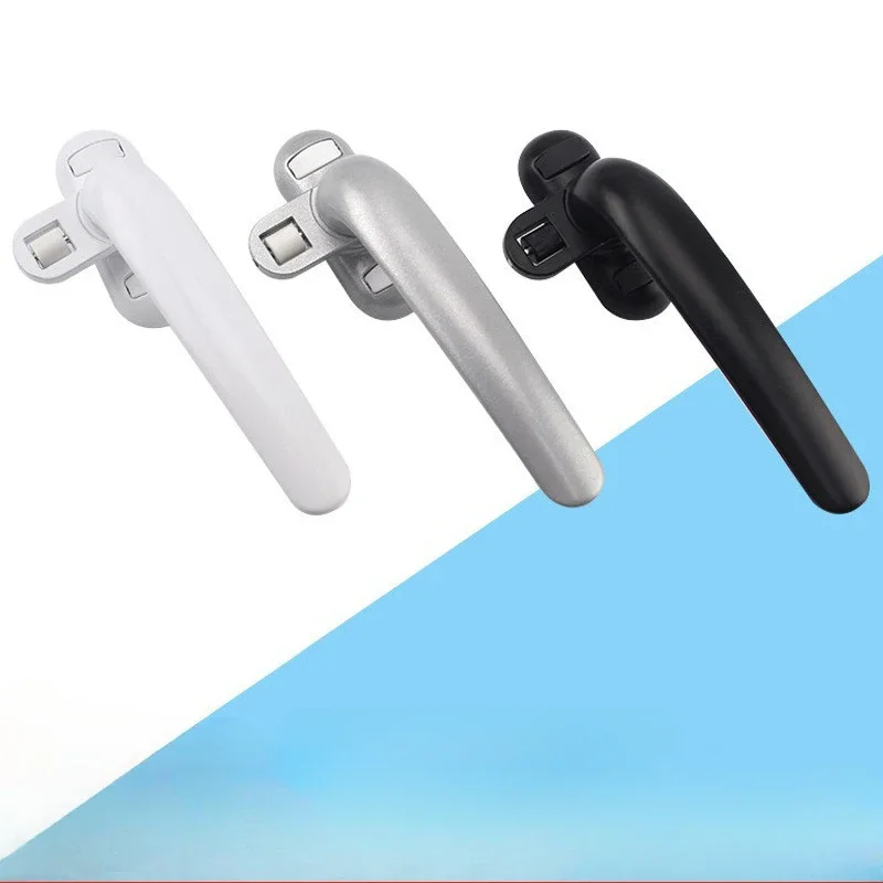 Casement Window Aluminum Alloy Left / Right Hand Locking Handles Grips Solid Window Handle Door and Window Lock Black, White