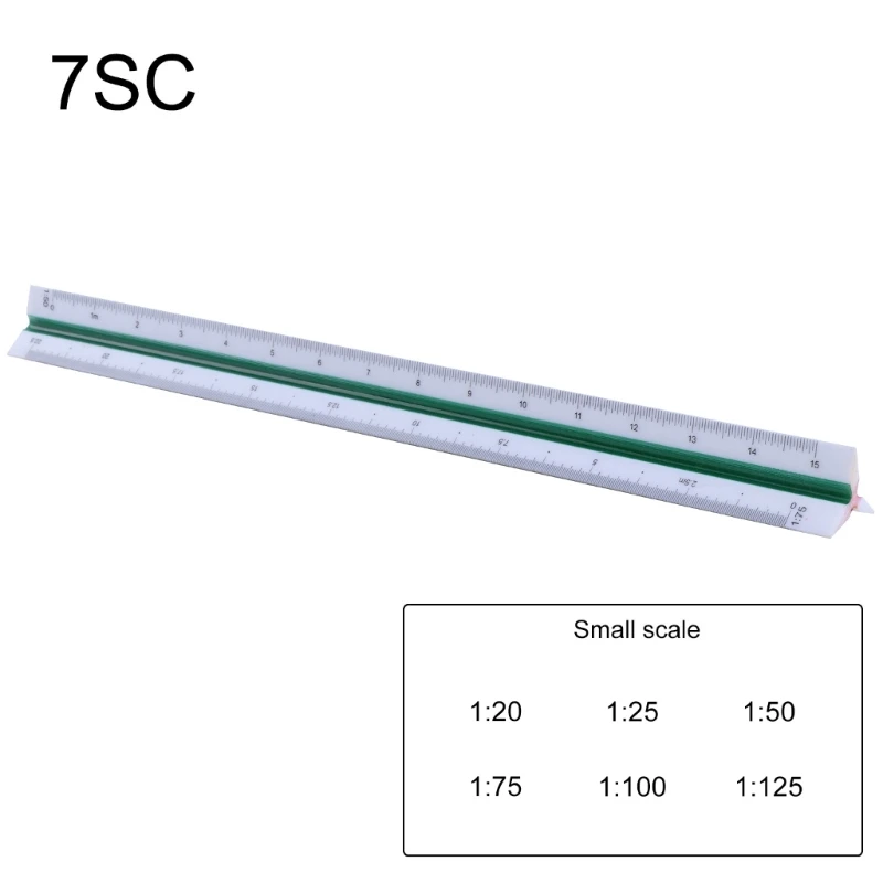 Scale Ruler 30cm Triangular Ruler Metric Scale 1:20 1:25 1:50 1:75 1:100 1:125/1:100 1:200 1:250 1:300 1:400 1