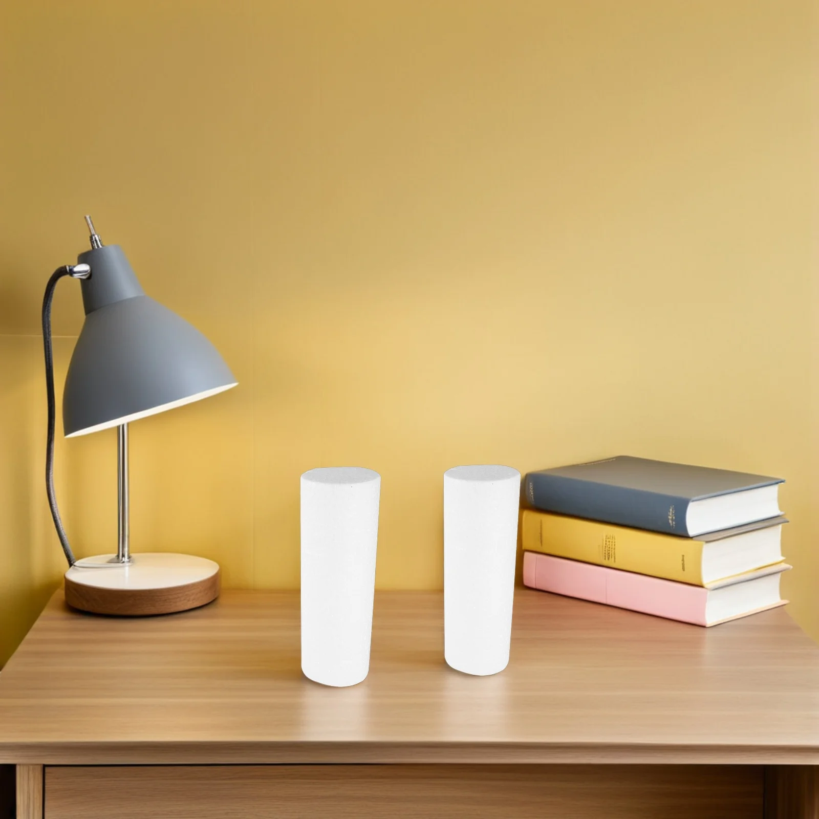 

9pcs Cylinders Crafts White Polystyrene Tubes Rod Shaped Blocks Floral Arrangement Modeling Arts Projects Kids Painting Early