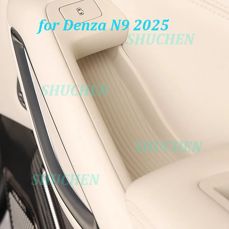 

Ящик для хранения дверных ручек автомобиля для Denza N9 2025, слот для панели подъема дверей, водонепроницаемый коврик для хранения, защитный чехол, аксессуары для интерьера