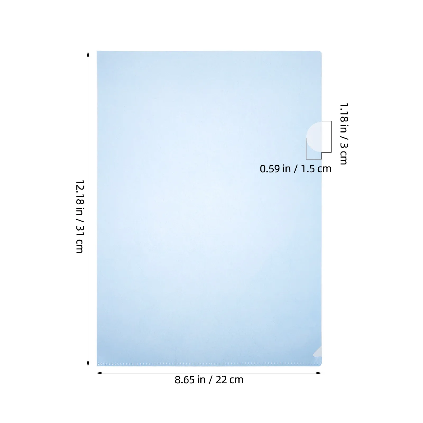 30Pcs Clear A4 Transparent Folder L Shape Plastic Document Expanding File Folder Convenient Storage for Work Study