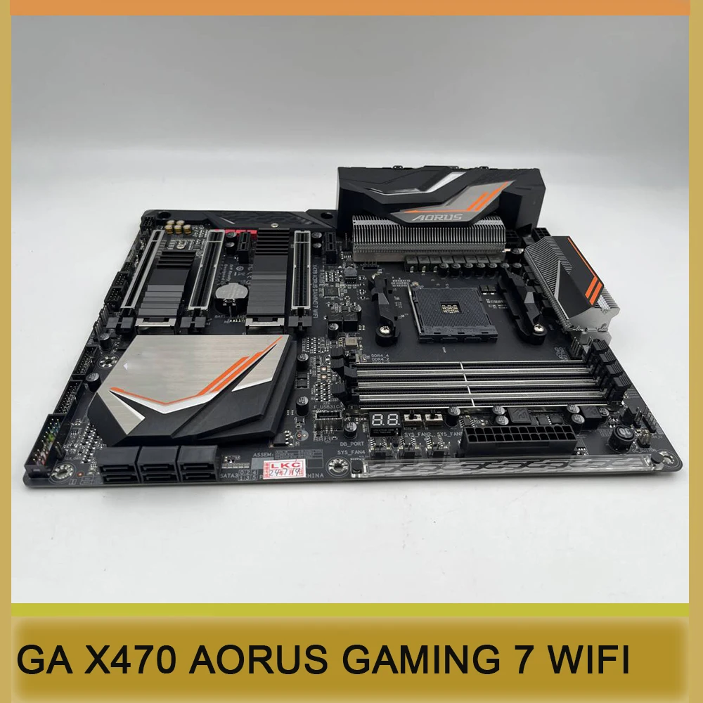 For G-i-g-a-b-y-t-e Socket AM4 64GB DDR4 PCI-E 3.0 ATX Desktop Motherboard GA X470 AORUS GAMING 7 WIFI