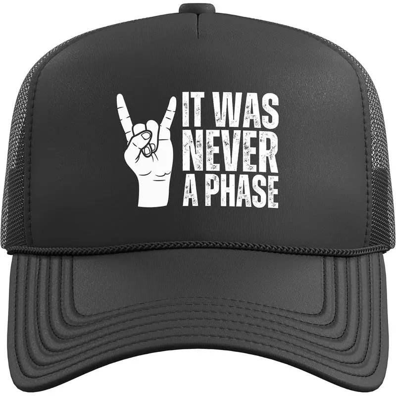 It Was Never A Phase, It's A Lifestyle: Elder Emo Still Emo Trucker Hat With Adjustable Mesh Back