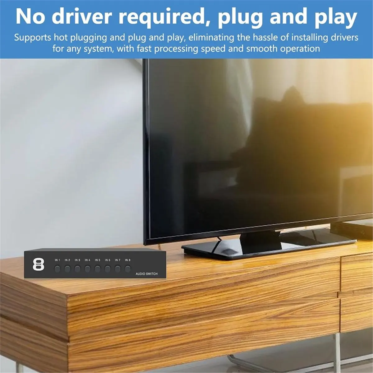 Y571A*☀▃Audio Switcher, Audio Switch Out, 3.5 mm Aux + L/R, Bidirectional Audio Switcher,for Headphones,Speaker